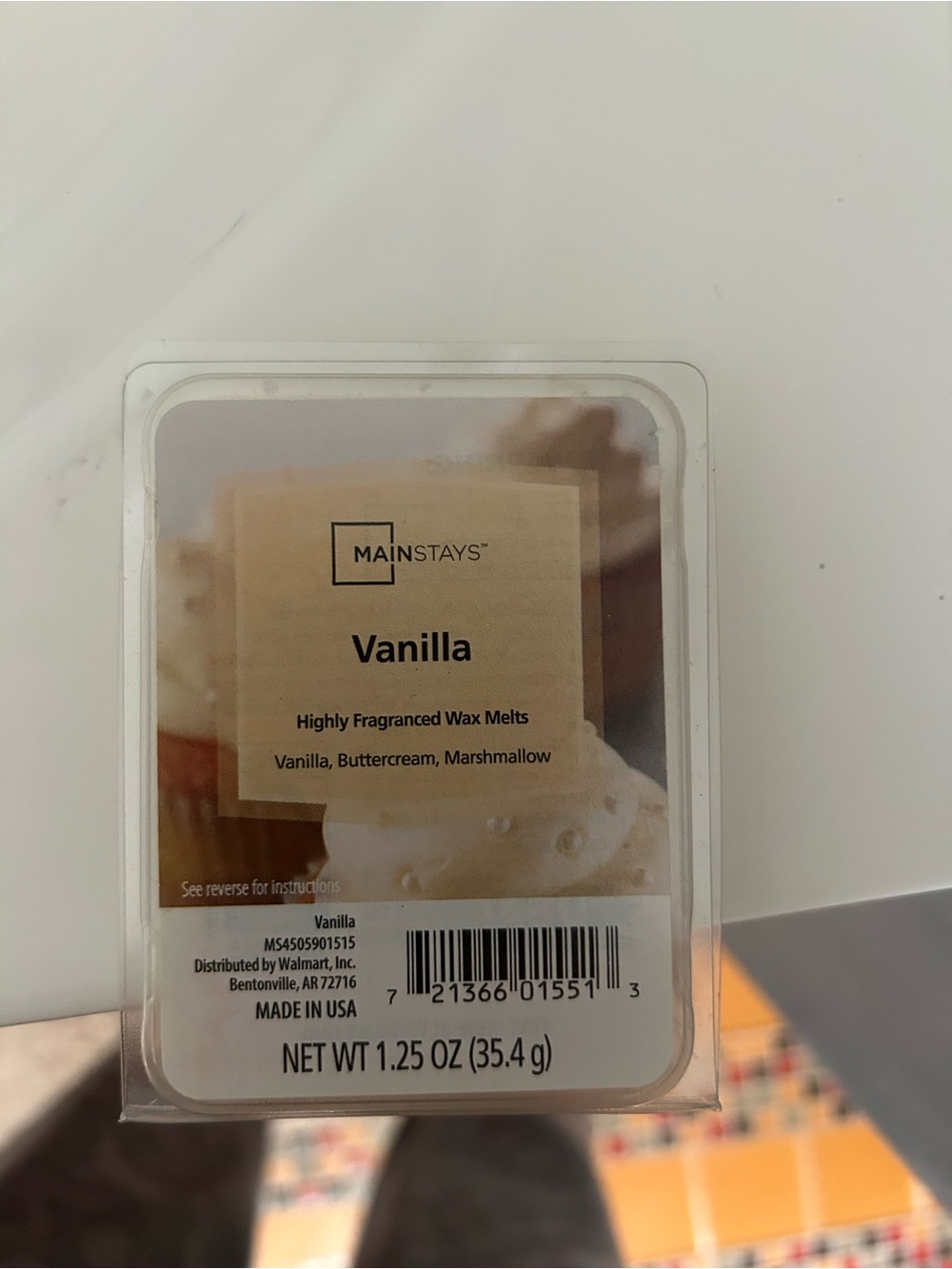 Mainstays Vanilla Wax Melts - Cream Beige
